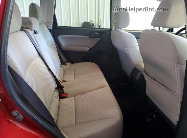 JF2SJAEC4HH591169 2017 SUBARU FORESTER Burgundy Rear interior view