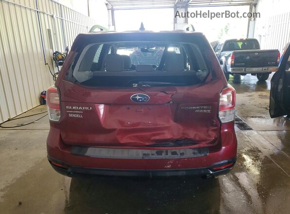 JF2SJAEC4HH591169 2017 SUBARU FORESTER Burgundy Rear view