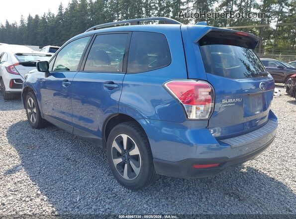 JF2SJAEC4JH402154 2018 SUBARU FORESTER Синий Задняя левая четверть