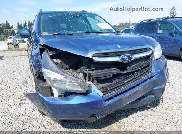 JF2SJAEC4JH402154 2018 SUBARU FORESTER Синий Вид спереди