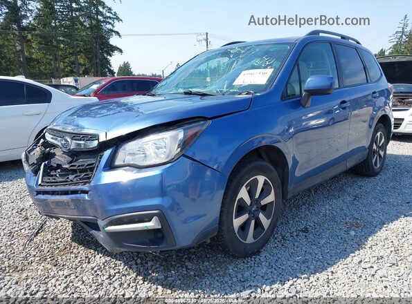 JF2SJAEC4JH402154 2018 SUBARU FORESTER Синий Передняя левая четверть