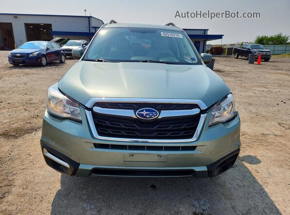 JF2SJAEC4JH464573 2018 SUBARU FORESTER Green Դիմացի տեսք