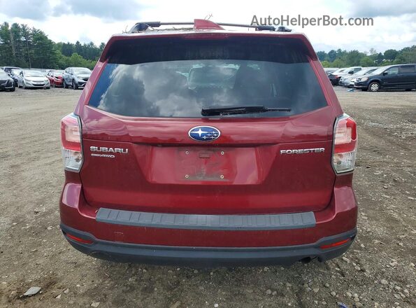 JF2SJAEC5JH588304 2018 SUBARU FORESTER Red უკანა ხედი
