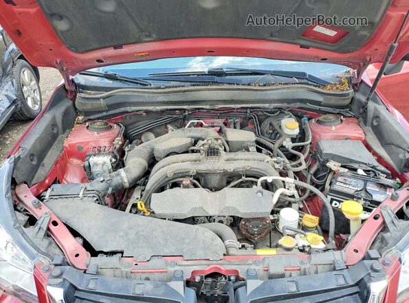 JF2SJAEC5JH588304 2018 SUBARU FORESTER Red უკანა სალონის ხედი
