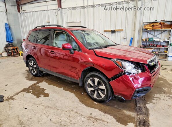 JF2SJAEC6JH565954 2018 SUBARU FORESTER Red Առջևի աջ