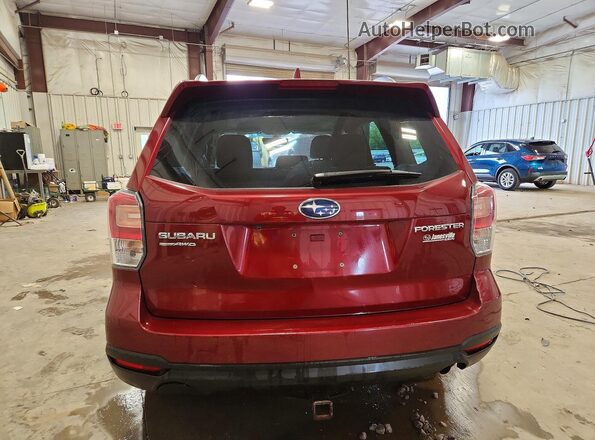 JF2SJAEC6JH565954 2018 SUBARU FORESTER Red Հետևի տեսք