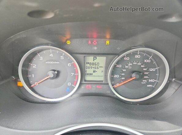 JF2SJAEC8HH545876 2017 SUBARU FORESTER White ხელსაწყოთა პანელის ხედი