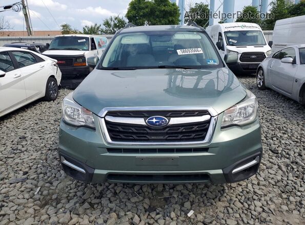 JF2SJAEC8JH431561 2018 SUBARU FORESTER Green Front view