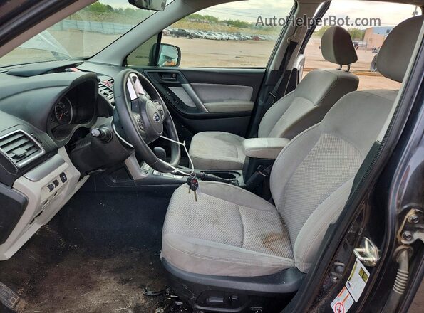JF2SJAEC8JH600977 2018 SUBARU FORESTER Black Вид салону спереду