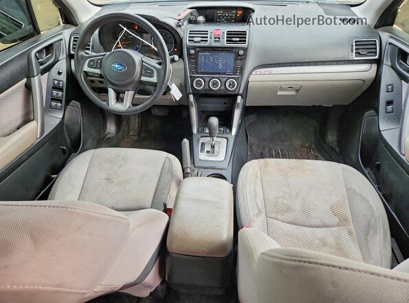 JF2SJAEC8JH600977 2018 SUBARU FORESTER Black Вид панелі приладів