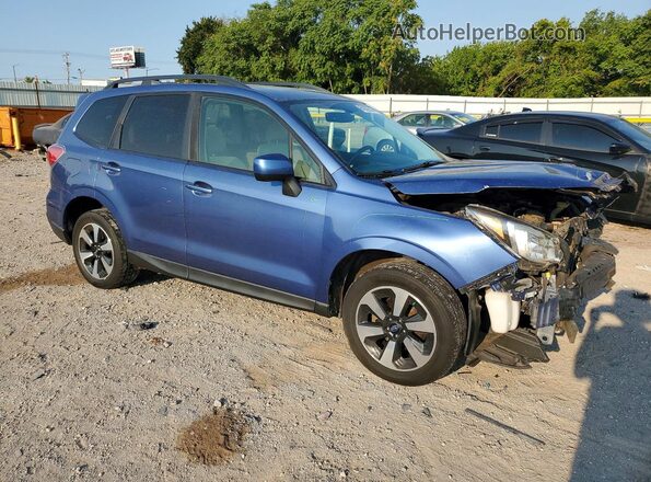 JF2SJAEC8JH610229 2018 SUBARU FORESTER Blue Delantero derecho