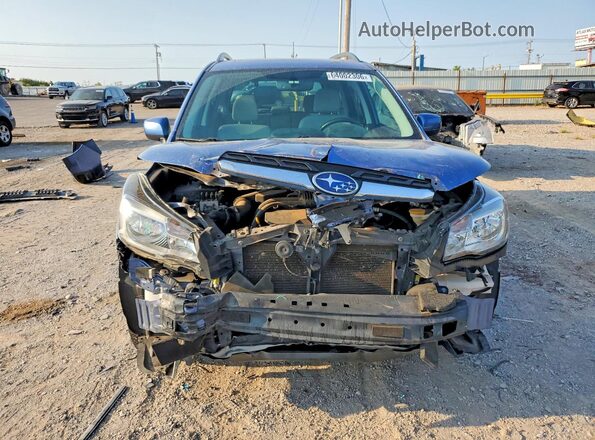 JF2SJAEC8JH610229 2018 SUBARU FORESTER Blue Vista frontal