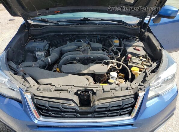 JF2SJAEC9JH430175 2018 SUBARU FORESTER Blue ძრავის განყოფილების ხედი