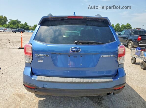 JF2SJAEC9JH430175 2018 SUBARU FORESTER Blue უკანა ხედი