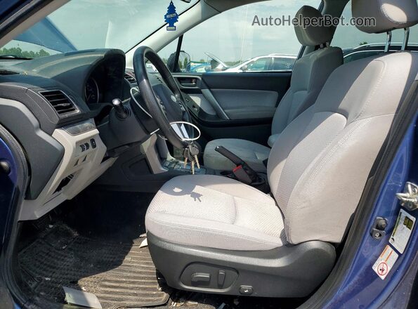 JF2SJAEC9JH430175 2018 SUBARU FORESTER Blue წინა სალონის ხედი