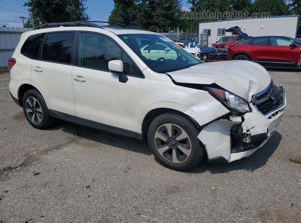JF2SJAECXJH424319 2018 SUBARU FORESTER Белый Передняя правая четверть