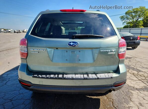 JF2SJAFC3GH458920 2016 SUBARU FORESTER Green Rear view