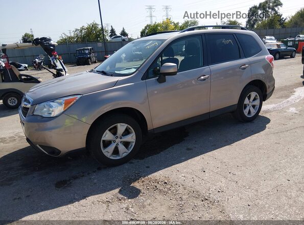 JF2SJAFC5GH456862 2016 SUBARU FORESTER Gold Առջևի ձախ երեք քառորդ տեսարան