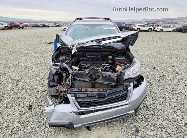 JF2SJAGC0JH459108 2018 SUBARU FORESTER Silver Front view