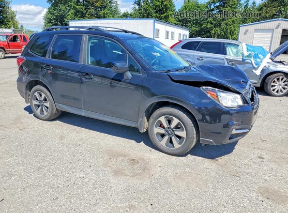 JF2SJAGC0JH544921 2018 SUBARU FORESTER Черный Передняя правая четверть