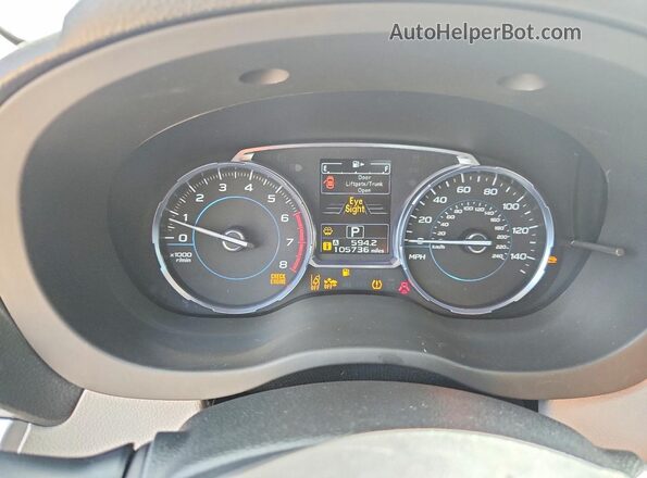JF2SJAGC1HH546915 2017 SUBARU FORESTER Gray Widok zestawu wskaźników
