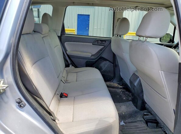 JF2SJAGC1HH808271 2017 SUBARU FORESTER Silver Rear seats view