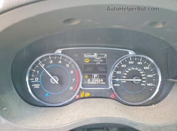 JF2SJAGC1HH808271 2017 SUBARU FORESTER Silver Instrument cluster view