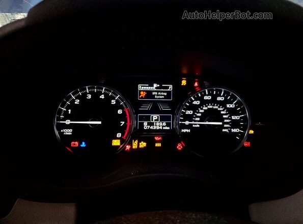JF2SJAGC2HH490032 2017 SUBARU FORESTER Blue Սարքավորումների վահանակի տեսք