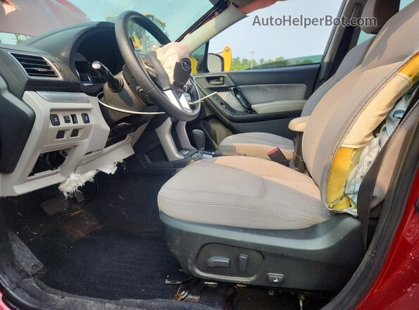 JF2SJAGC2HH805587 2017 SUBARU FORESTER Burgundy Vista interior delantera