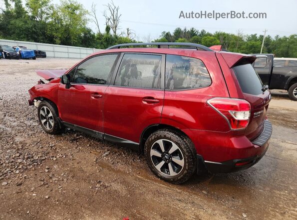 JF2SJAGC2HH805587 2017 SUBARU FORESTER Burgundy Trasero izquierdo