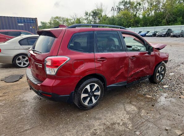 JF2SJAGC2HH805587 2017 SUBARU FORESTER Burgundy Trasero derecho