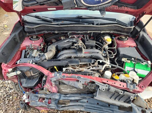 JF2SJAGC2HH805587 2017 SUBARU FORESTER Burgundy Vista del compartimento del motor