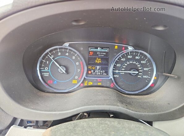JF2SJAGC2HH805587 2017 SUBARU FORESTER Burgundy Vista del cuadro de instrumentos