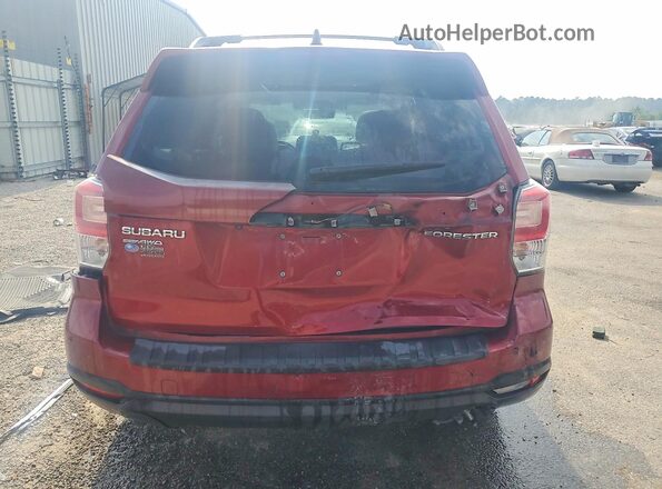 JF2SJAGC4JH573984 2018 SUBARU FORESTER Burgundy უკანა ხედი