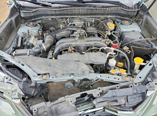 JF2SJAGC5HH596023 2017 SUBARU FORESTER Green ძრავის განყოფილების ხედი