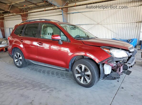 JF2SJAGC5JH583102 2018 SUBARU FORESTER Red Przód prawy