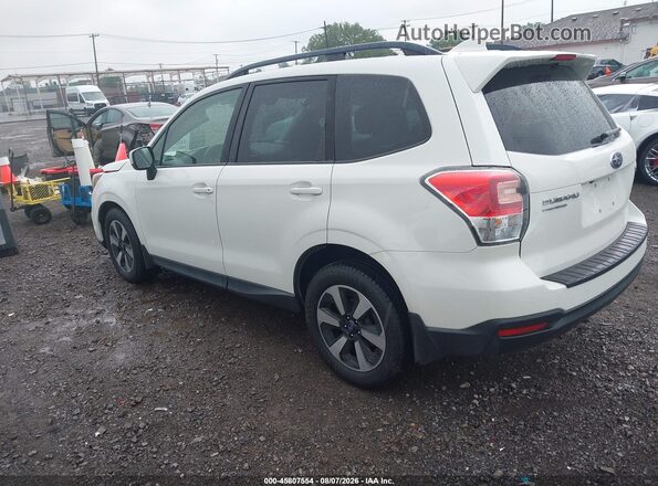 JF2SJAGC6JH527797 2018 SUBARU FORESTER White Հետևի ձախ