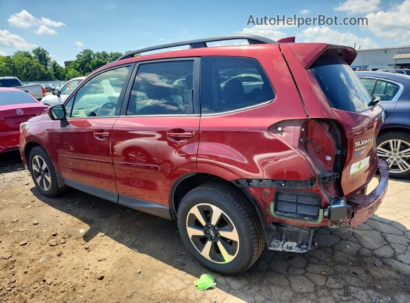 JF2SJAGC7HH495775 2017 SUBARU FORESTER Burgundy Задня ліва чверть