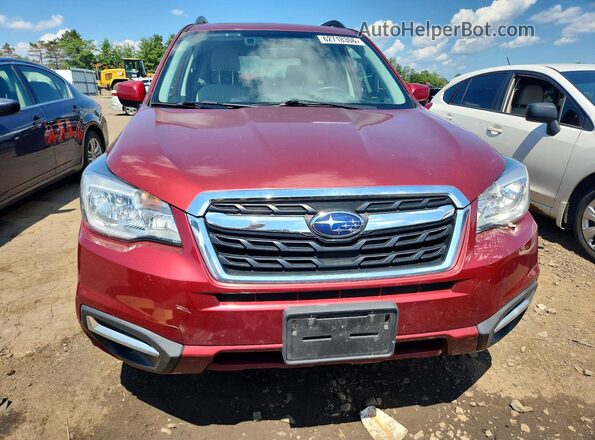 JF2SJAGC7HH495775 2017 SUBARU FORESTER Burgundy Вид спереду