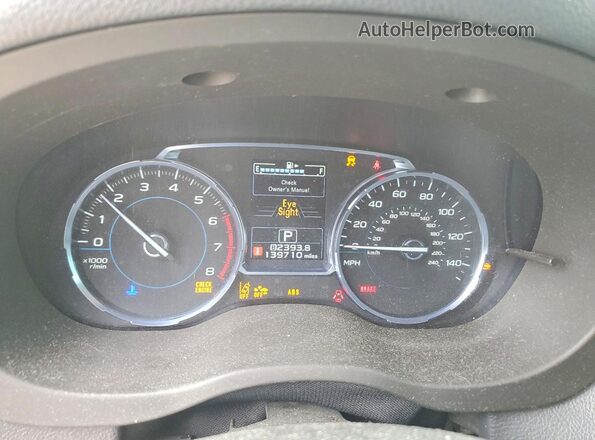 JF2SJAGC7JH487603 2018 SUBARU FORESTER Black Widok zestawu wskaźników