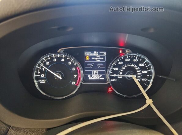 JF2SJAGC8HH584450 2017 SUBARU FORESTER Silver Instrument cluster view