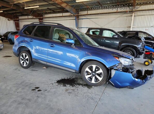 JF2SJAGC9JH447023 2018 SUBARU FORESTER Blue Передня права чверть