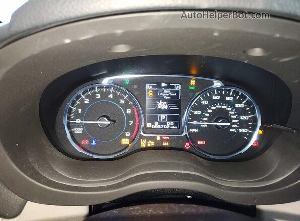 JF2SJAGC9JH447023 2018 SUBARU FORESTER Blue Вид щитка приладів