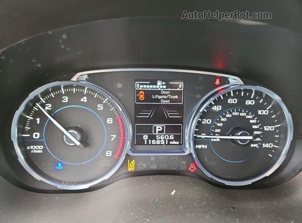 JF2SJAGC9JH486419 2018 SUBARU FORESTER White Vista del cuadro de instrumentos