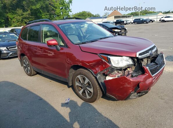 JF2SJAGCXJH523770 2018 SUBARU FORESTER Red Առջևի աջ