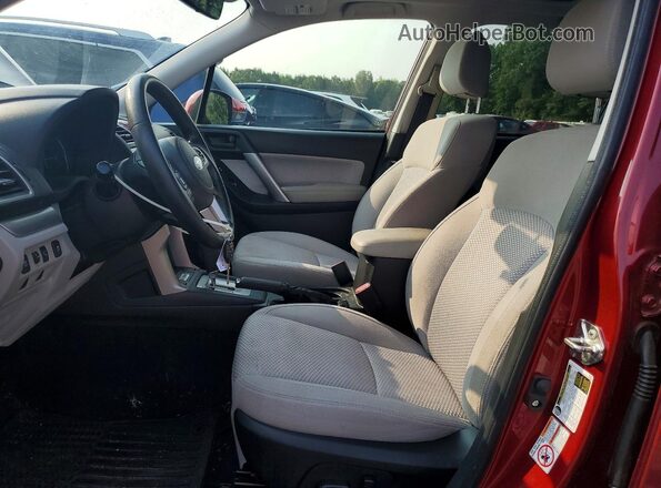 JF2SJAGCXJH523770 2018 SUBARU FORESTER Red Սալոնի դիմացի տեսք