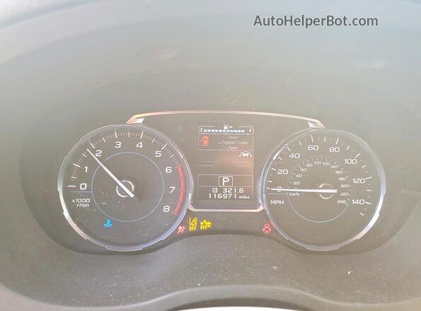 JF2SJAGCXJH523770 2018 SUBARU FORESTER Red Սարքավորումների վահանակի տեսք
