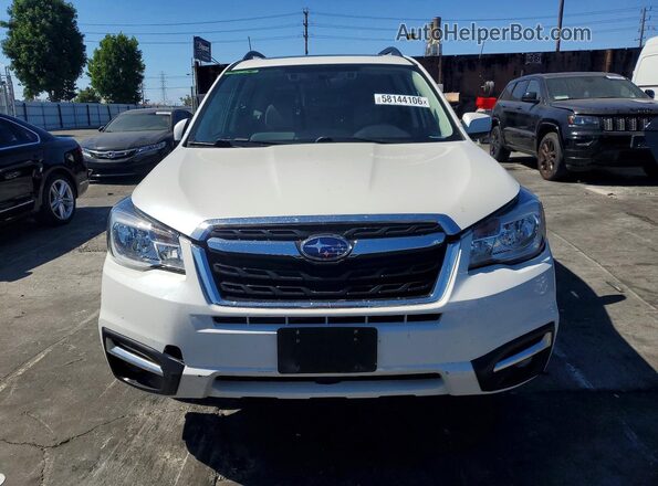 JF2SJAGCXJH604302 2018 SUBARU FORESTER White Вид спереду