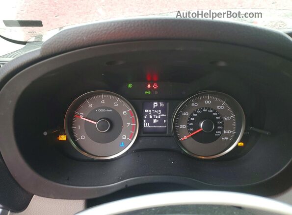 JF2SJAHC1GH444303 2016 SUBARU FORESTER Burgundy Instrument cluster view