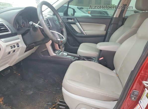 JF2SJAHC1GH444303 2016 SUBARU FORESTER Burgundy Front interior view